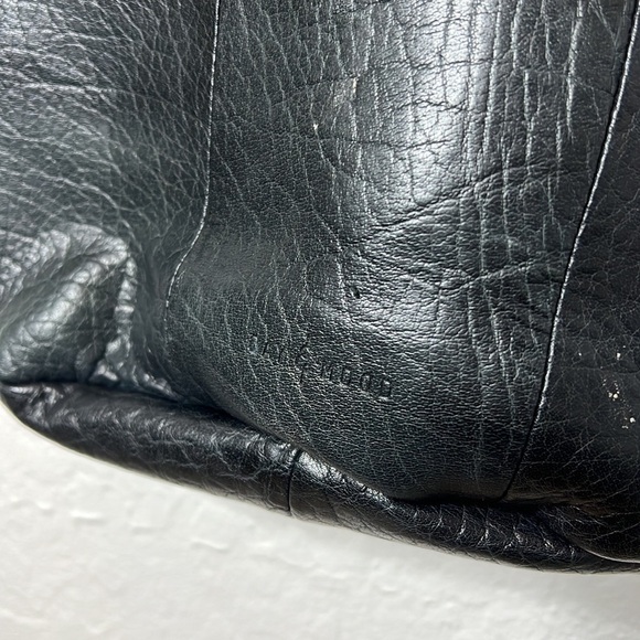 Anthro Day & Mood Black Leather Bucket Bag - Picture 5 of 11